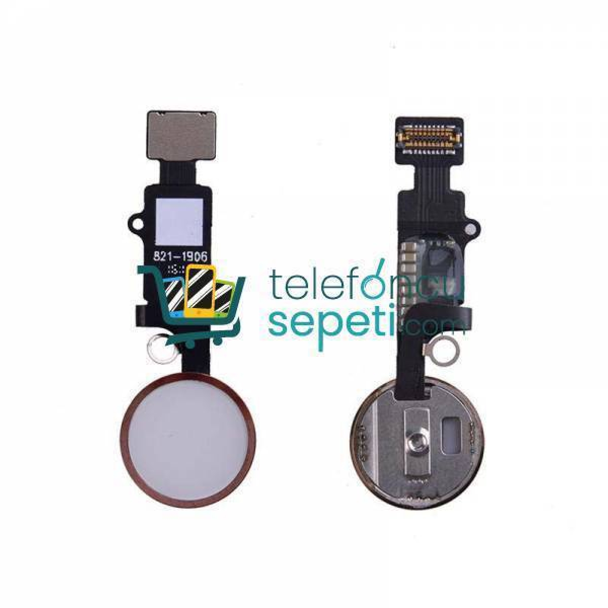 iPhone 8 Home Tuş Bordu Filmi Gold