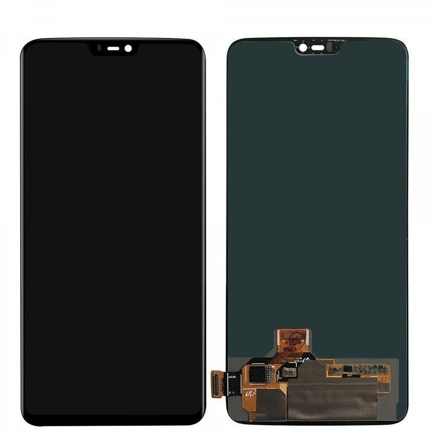 One Plus 6 Ekran Dokunmatik Siyah Çıtasız Orjinal