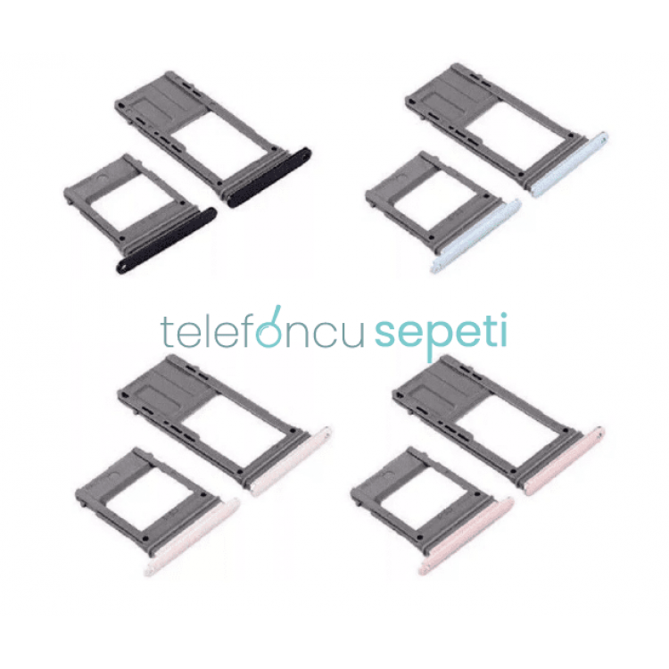 Samsung Galaxy A720 Sim Kart Tepsisi Rose Çift