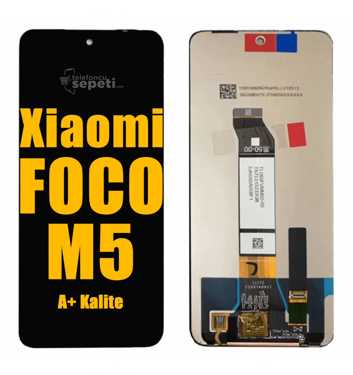 Xiaomi Poco M5 Ekran Dokunmatik Siyah Çıtasız A Plus Kalite