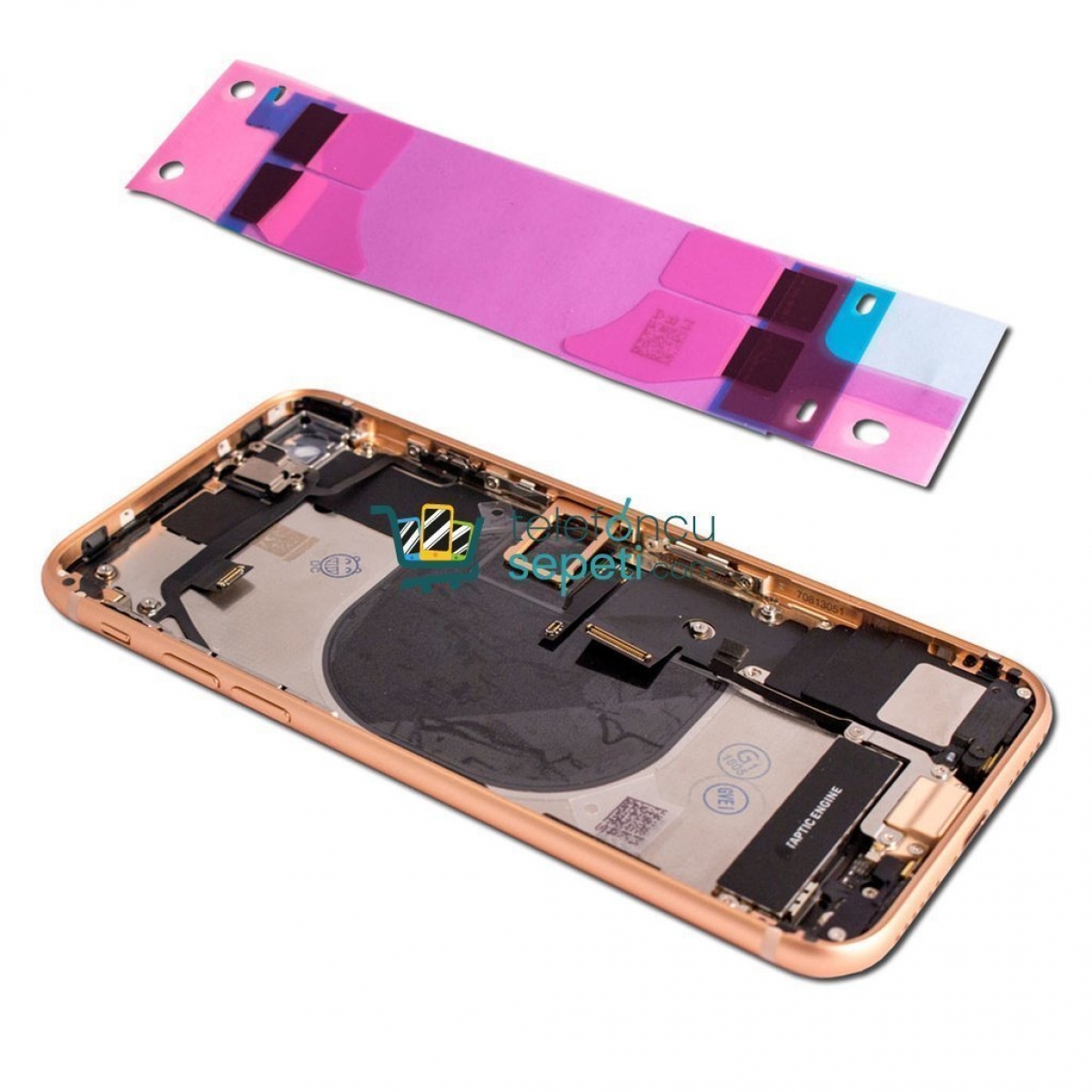 iPhone 8 Kasa Kapak Gold Dolu