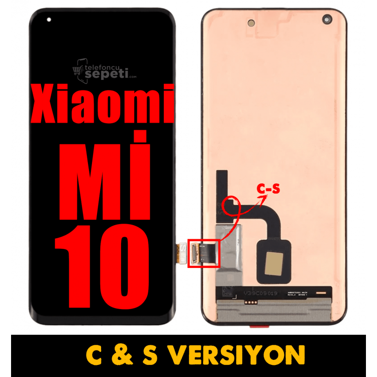 Xiaomi Mi 10 Ekran Dokunmatik Siyah Çıtasız Orijinal