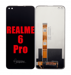 Realme 6 Pro Ekran Dokunmatik Siyah Çıtasız Orjinal