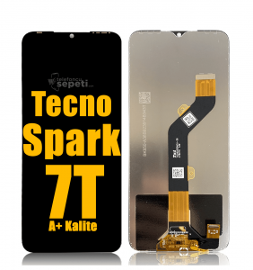 Tecno Spark 7T Ekran Dokunmatik Siyah Çıtasız A Plus Kalite