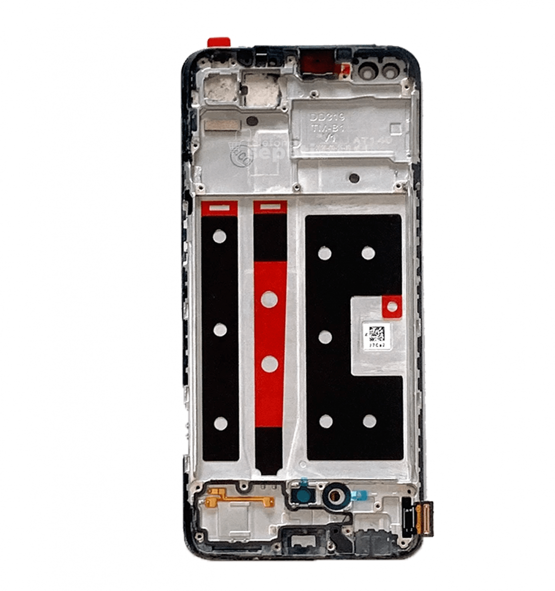 Oppo Reno 4 Lite Ekran Dokunmatik Siyah Çıtalı Orijinal