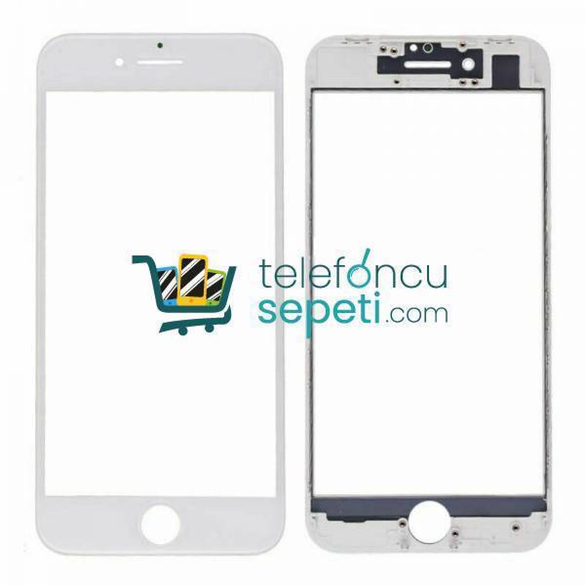 iPhone 8 Lens Ocalı Çıtalı Beyaz