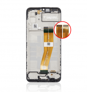 Samsung Galaxy A03 A035 Ekran Dokunmatik Siyah Çıtalı A Plus Kalite