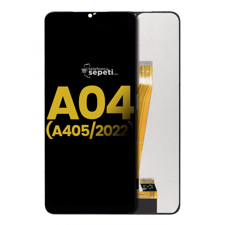 Samsung Galaxy A04 A045 Ekran Dokunmatik Siyah Çıtasız %100 Orijinal 