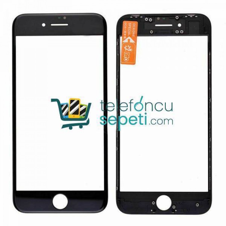 iPhone 8 Lens Ocalı Çıtalı Siyah