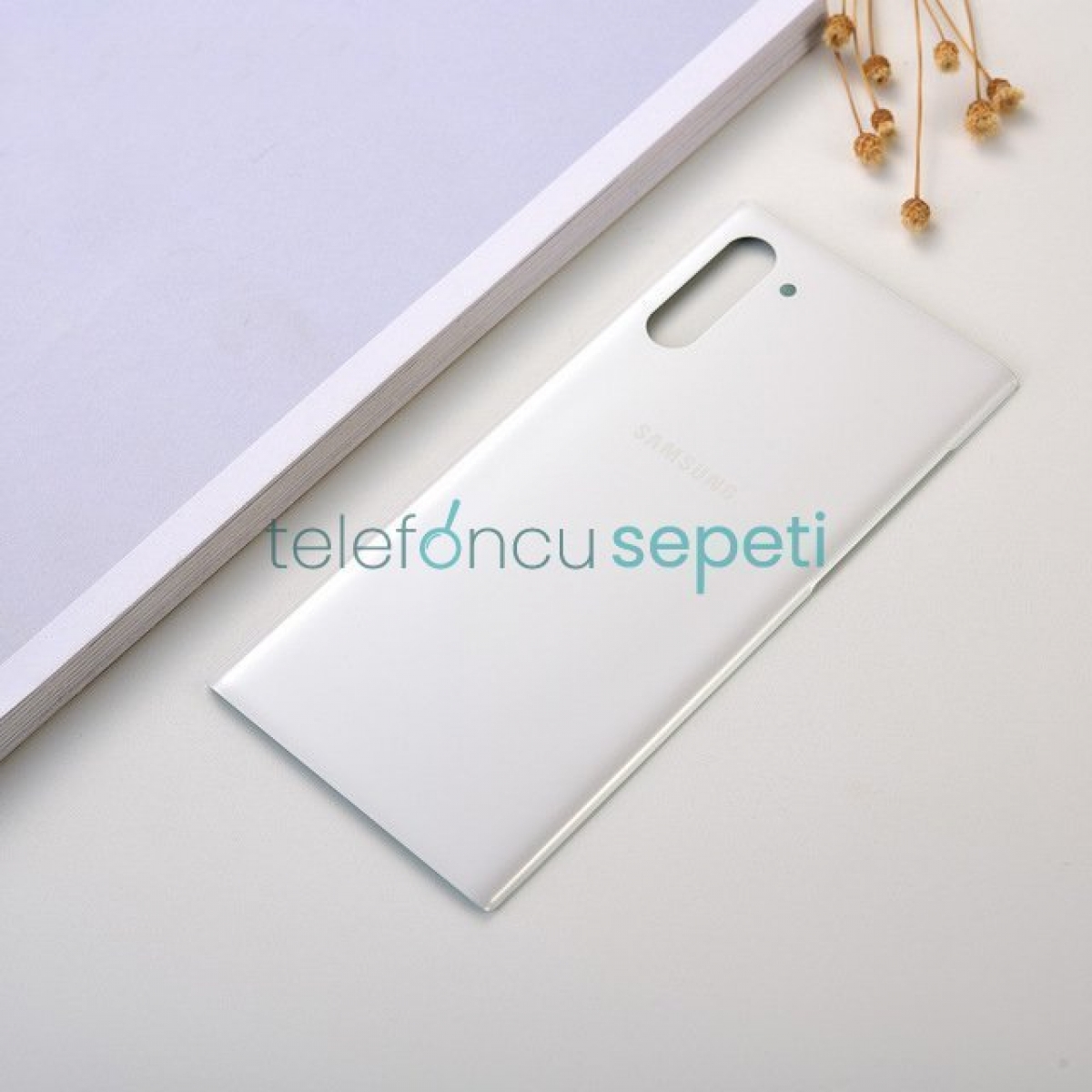 Samsung Galaxy Note 10 N970 Arka Kapak Beyaz Orjinal