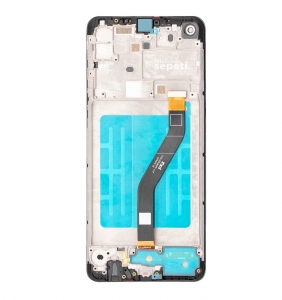 Samsung Galaxy A21 A215 Ekran Dokunmatik Siyah Çıtalı %100 Orijinal