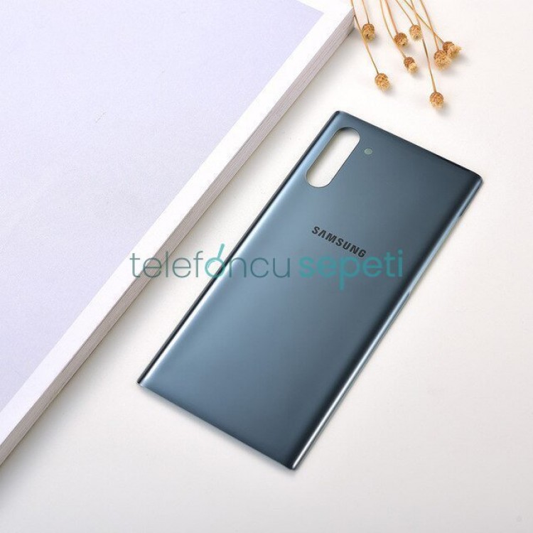Samsung Galaxy Note 10 N970 Arka Kapak Silver Orjinal