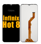 Infinix Hot 8 Ekran Dokunmatik Siyah Çıtasız A Plus Kalite