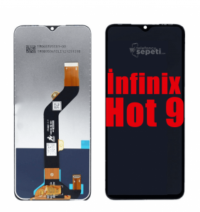İnfinix Hot 9 Ekran Dokunmatik Siyah Çıtasız Orjinal