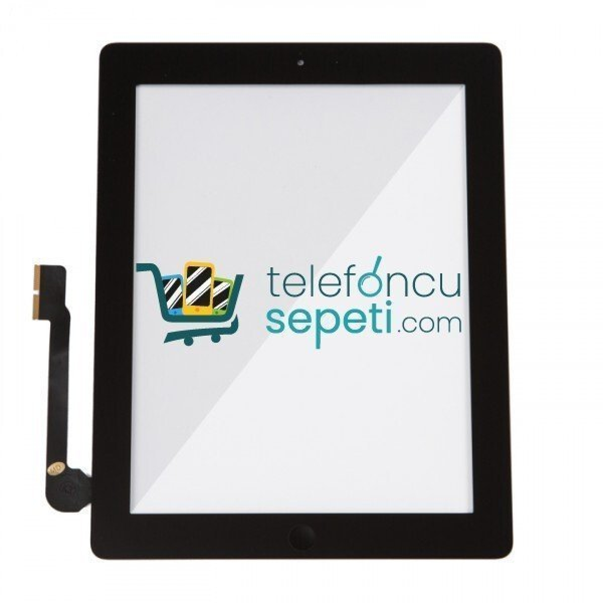 iPad 4 Dokunmatik Touch Tuş Bordlu Siyah