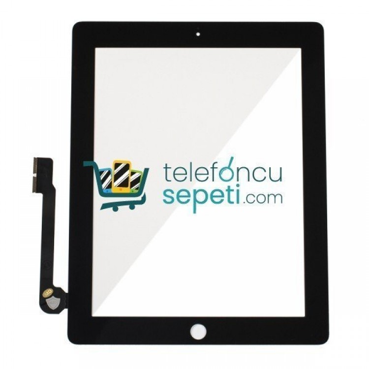 iPad 4 Dokunmatik Touch Tuş Bordsuz Siyah