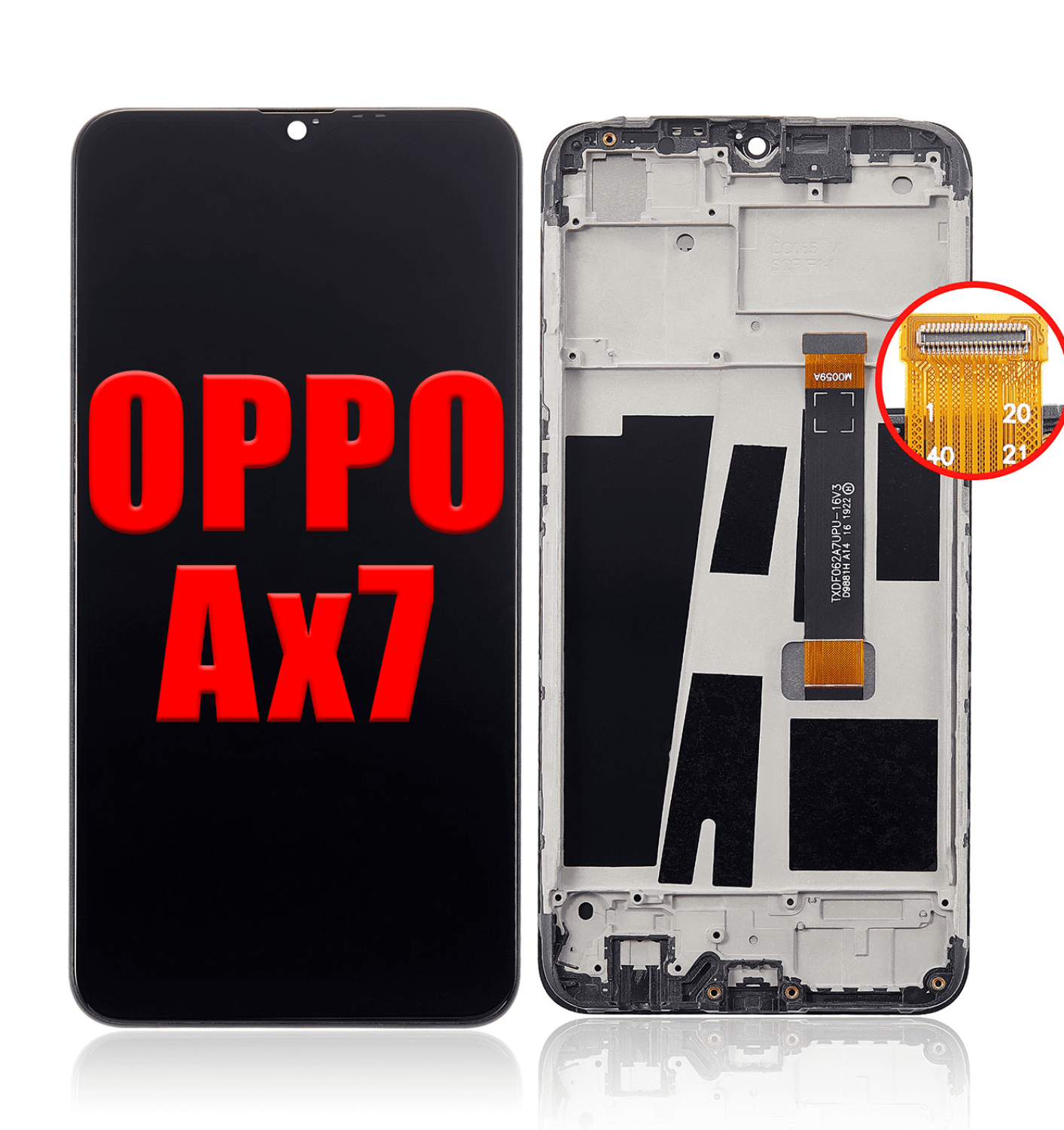 Oppo Ax7 Ekran Dokunmatik Siyah Çıtalı Orjinal Oppo Ax7 Ekran Dokunmatik Siyah Çıtalı Orjinal