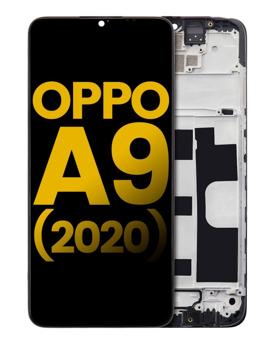 Oppo A9 2020 Ekran Dokunmatik Siyah Çıtalı Orjinal
