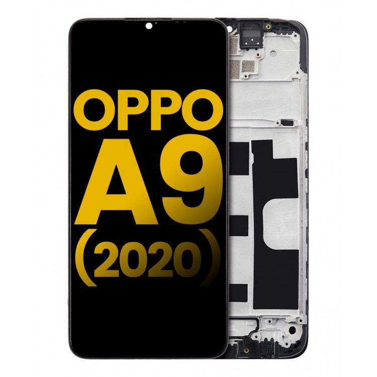 Oppo A9 2020 Ekran Dokunmatik Siyah Çıtalı %100 Orijinal 
