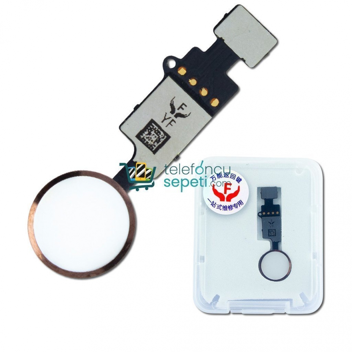 iPhone 8 Plus Home Tuş Bordu Tık Çalıştıran Gold