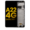 Samsung Galaxy A22 A225f Ekran Dokunmatik Siyah Çıtalı %100 Orijinal Ürün