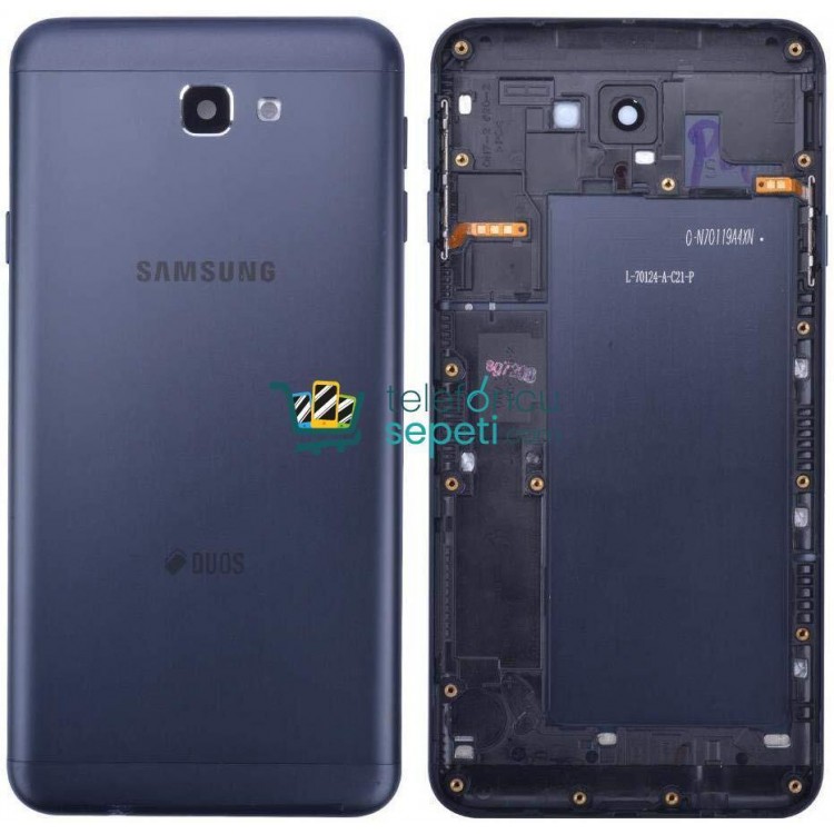 Samsung Galaxy J7 Prime G610 Kasa Kapak Siyah Çıtalı