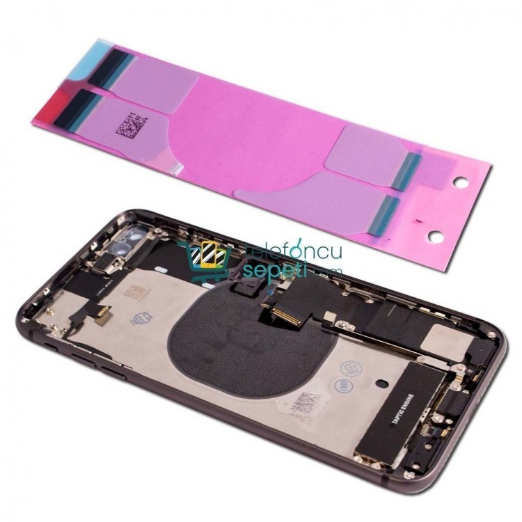 iPhone 8 Plus Kasa Kapak Siyah Dolu