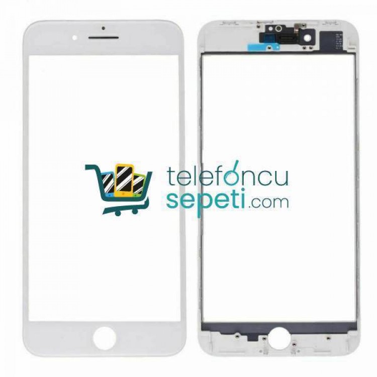 iPhone 8 Plus Lens Ocalı Çıtalı Beyaz