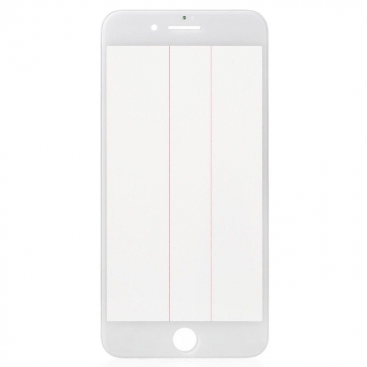 iPhone 8 Plus Lens Ocalı Çıtalı Polarizeli Beyaz