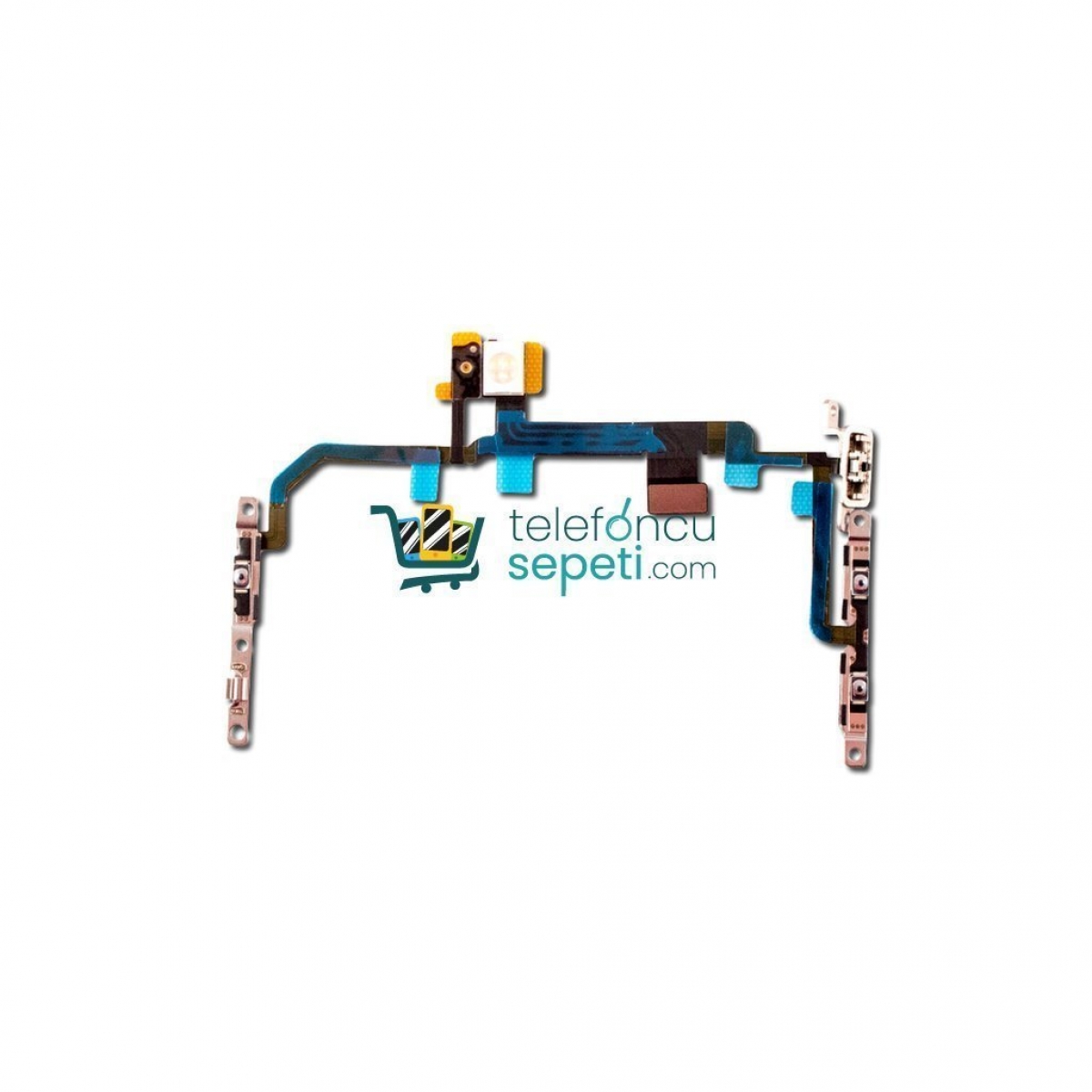 iPhone 8 Plus On Off Power Yan Ses Flash Üst Mikrofon Filmi Orjinal