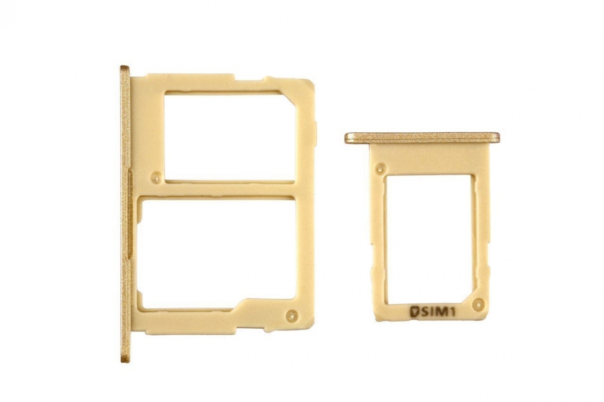 Samsung Galaxy J7 Prime G610 Sim Kart Tepsisi Gold Çift