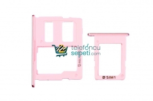 Samsung Galaxy J7 Prime G610 Sim Kart Tepsisi Rose Çift