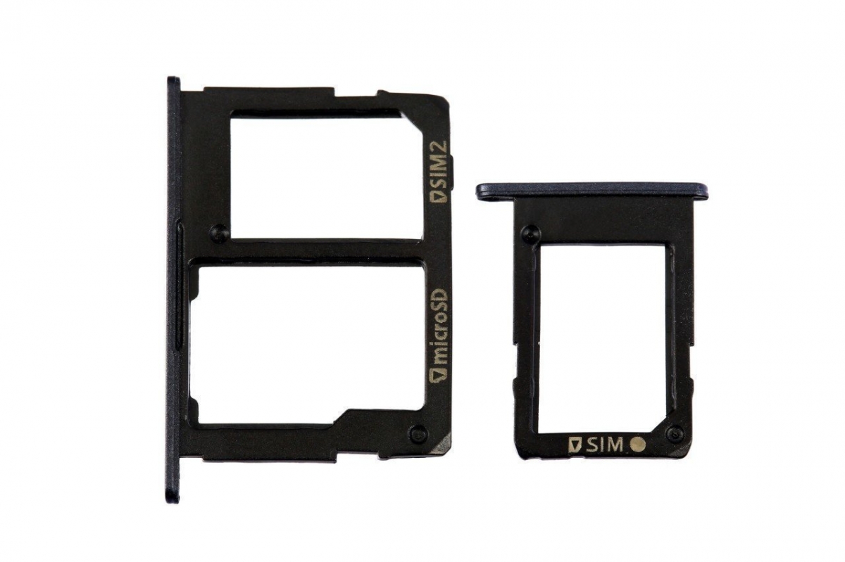 Samsung Galaxy J7 Prime G610 Sim Kart Tepsisi Siyah Çift Samsung Galaxy J7 Prime G610 Sim Kart Tepsisi Siyah Çift