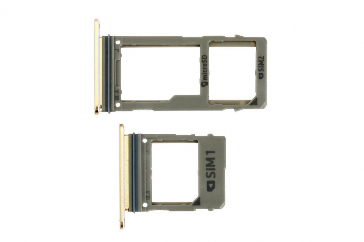 Samsung Galaxy A8 Plus 2018 A730 Sim Kart Tepsisi Gold Çift