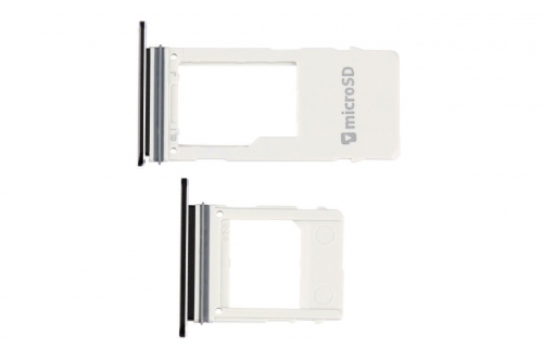 Samsung Galaxy A8 Plus 2018 A730 Sim Kart Tepsisi Siyah Çift