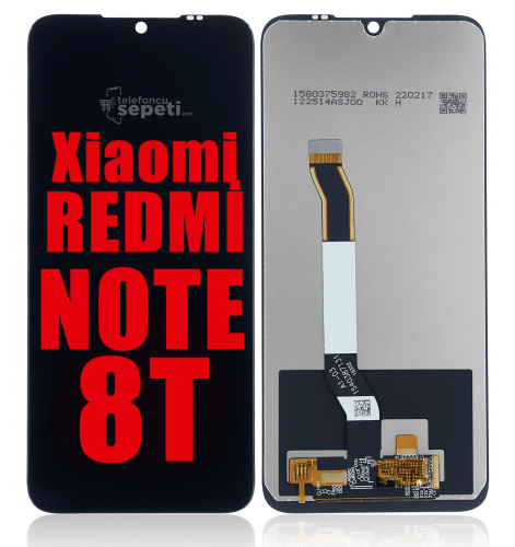 Xiaomi Redmi Note 8T Lcd Ekran Dokunmatik Siyah Çıtasız A Plus Kalite