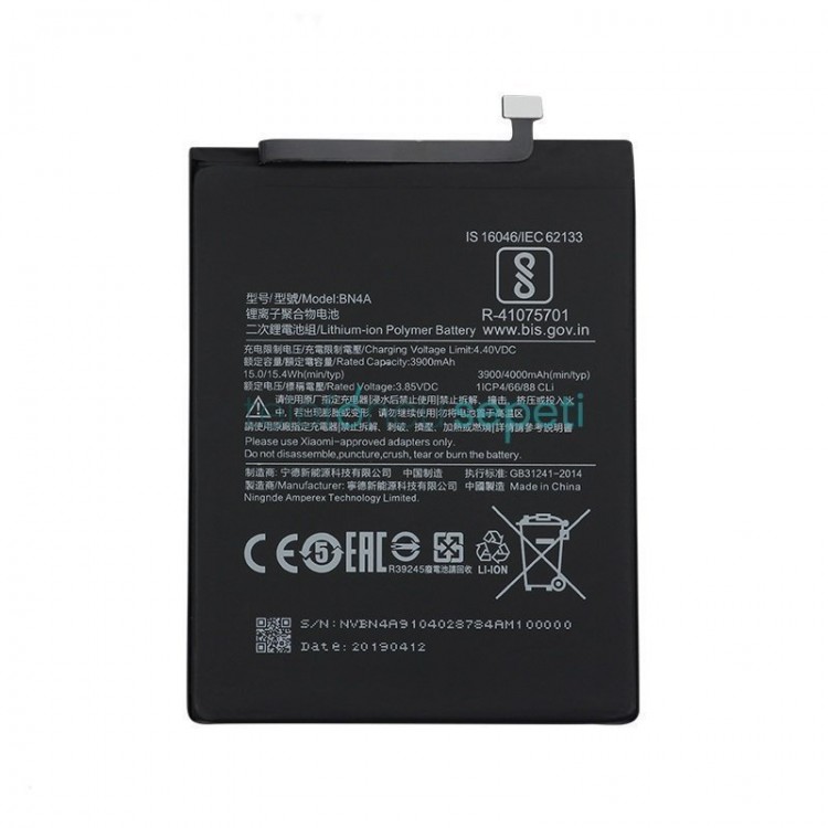 Xiaomi Redmi Note 7 Pro Batarya Pil Orjinal