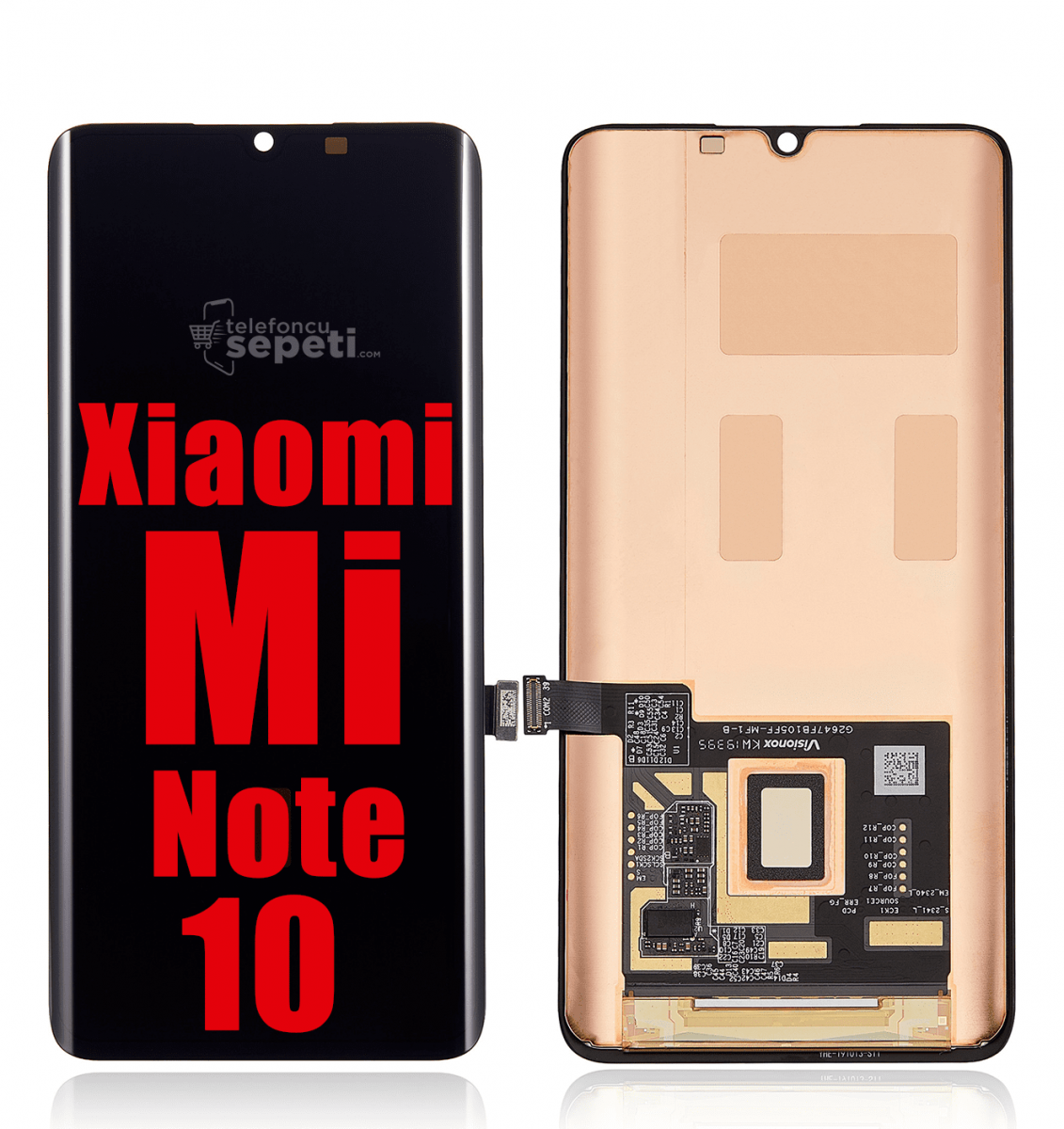 Xiaomi Mi Note10 Ekran Dokunmatik Siyah Çıtasız Oled