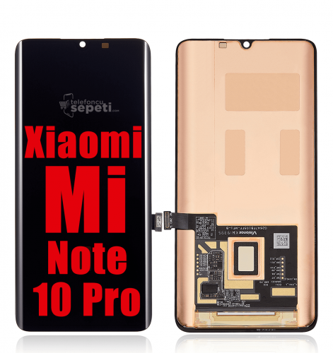 Xiaomi Mi Note 10 Pro Ekran Dokunmatik Siyah Çıtasız Oled