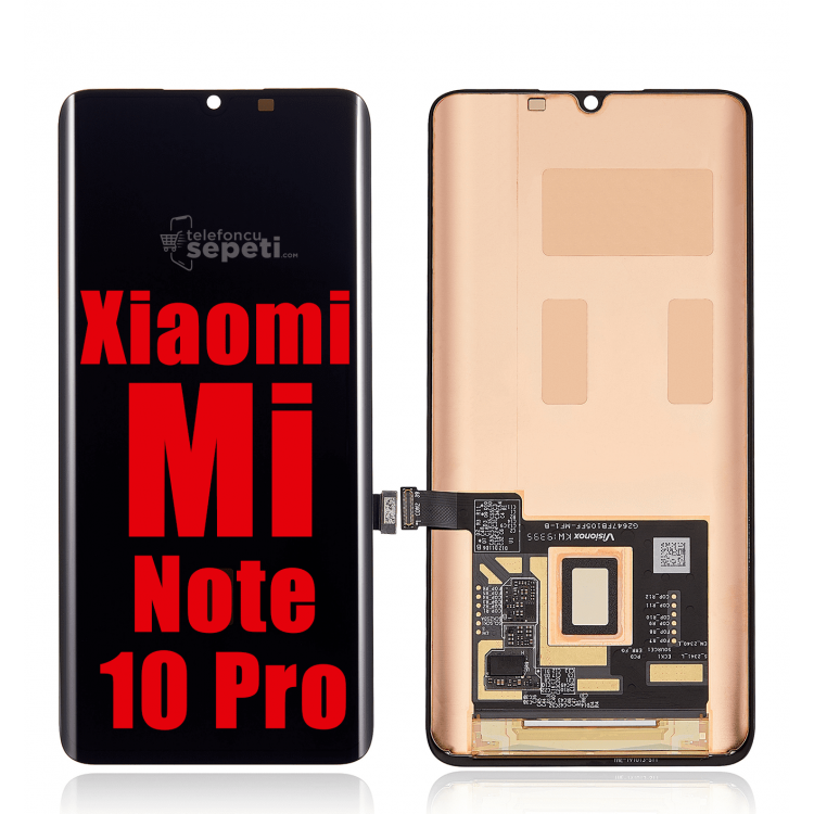 Xiaomi Mi Note10 Pro Ekran Dokunmatik Siyah Çıtasız A Plus Kalite