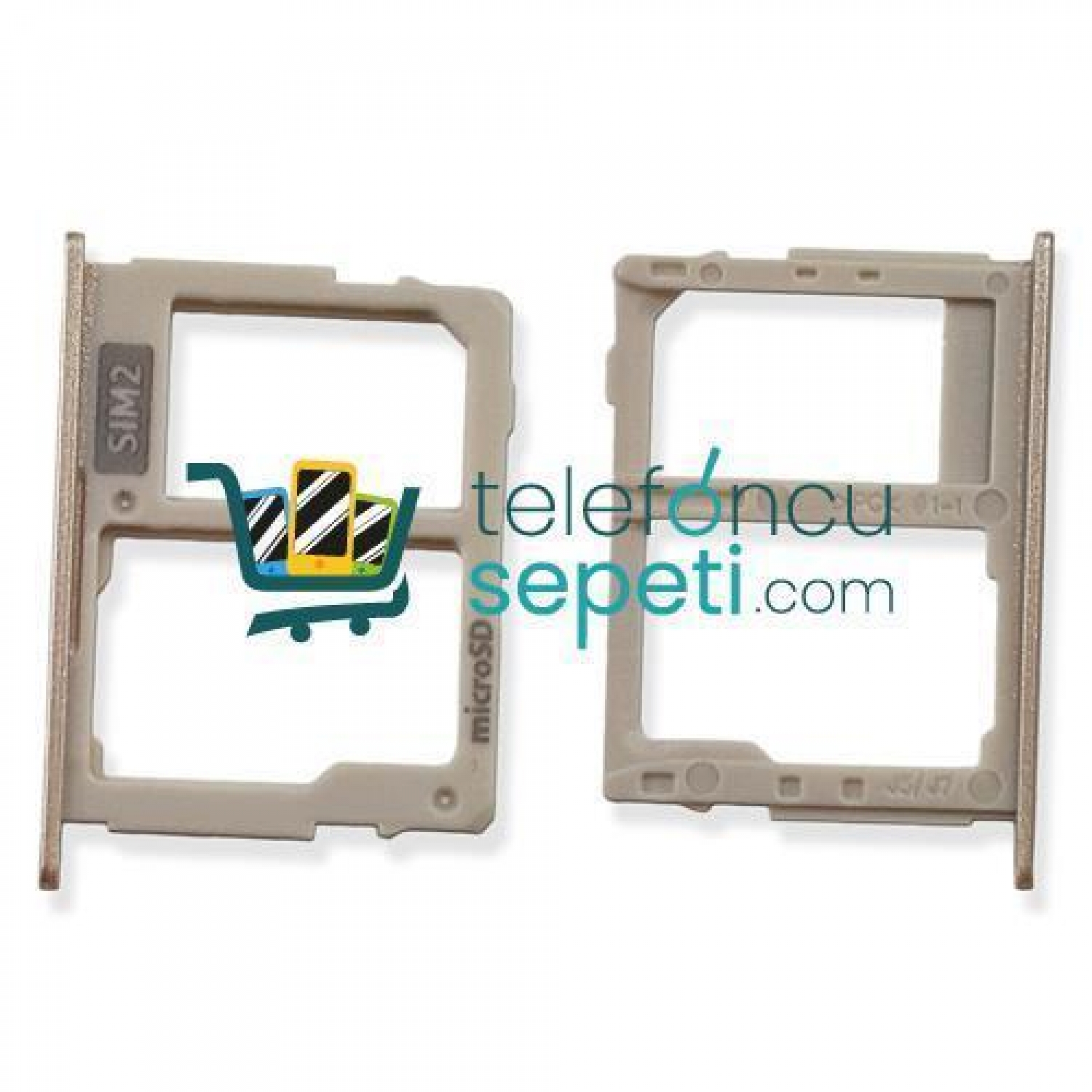 Samsung Galaxy J7 Pro 2017 J730 Sim Kart Tepsisi Gold Çift