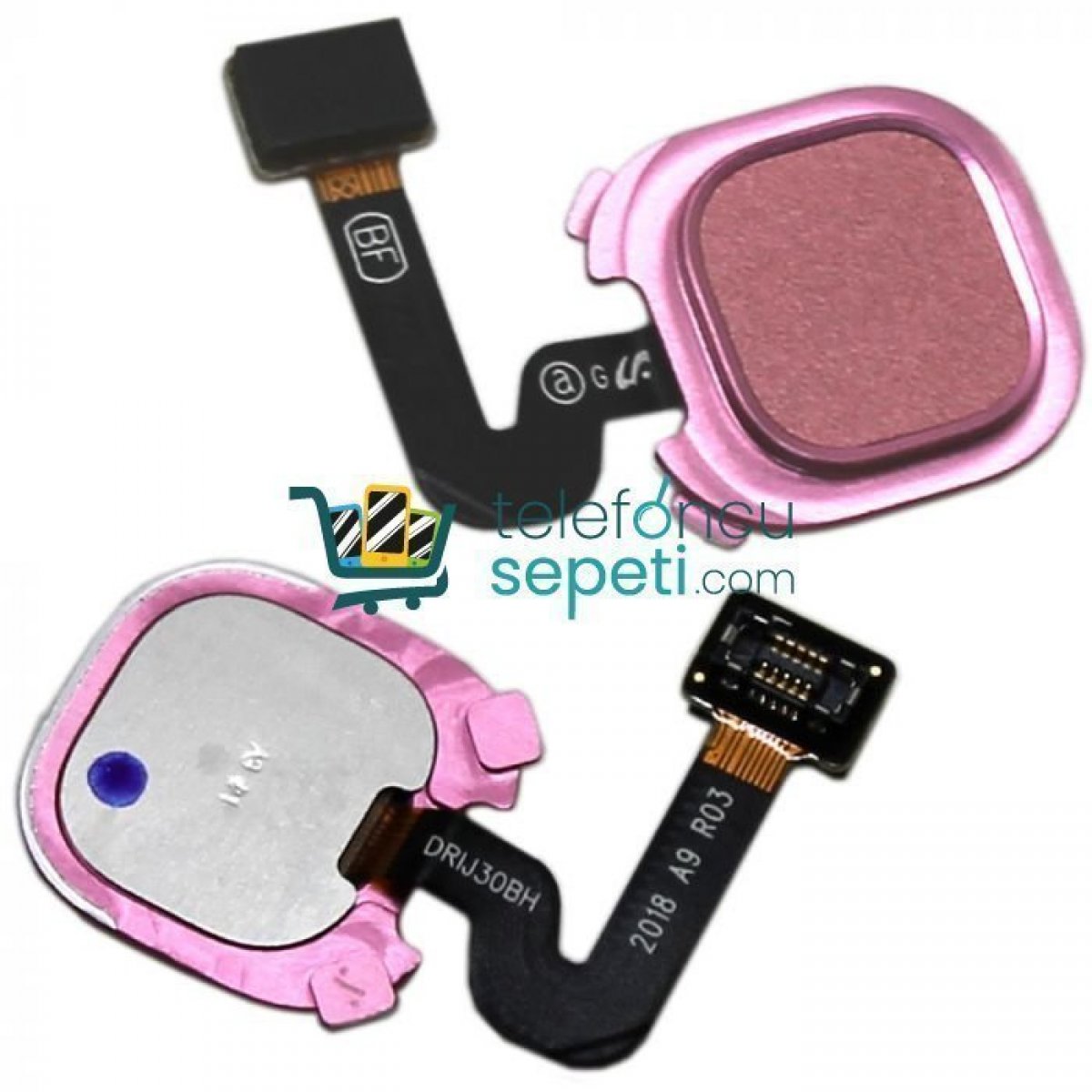 Samsung Galaxy A9 2018 A920 Home Parmak Okuyucu Filmi Rose Gold