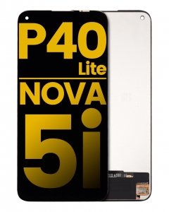 Huawei P40 Lite Dokunmatik Ekran Siyah Çıtasız Orjinal