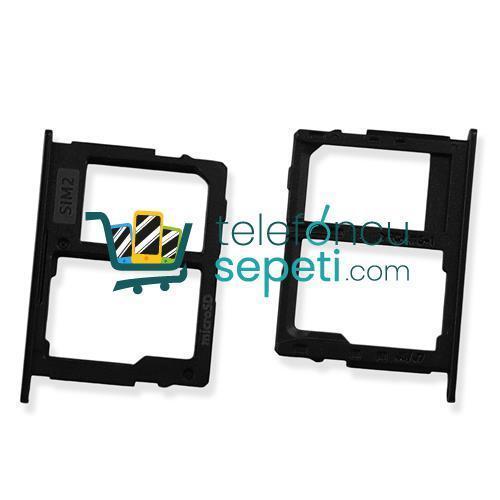 Samsung Galaxy J7 Pro 2017 J730 Sim Kart Tepsisi Siyah Çift