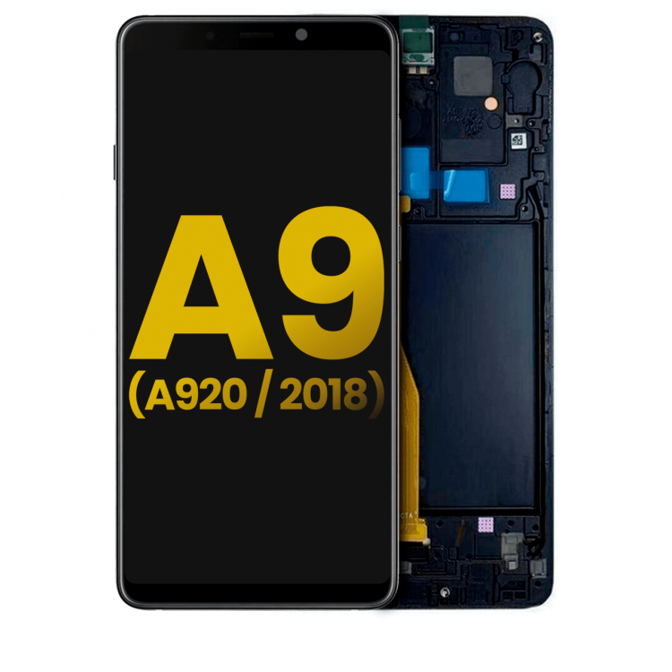Samsung Galaxy A920 Ekran Dokunmatik Siyah Çıtalı %100 Orijinal