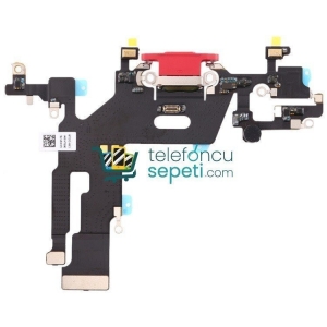 iPhone 11 Şarj Soketli Film Kırmızı Orjinal Servis