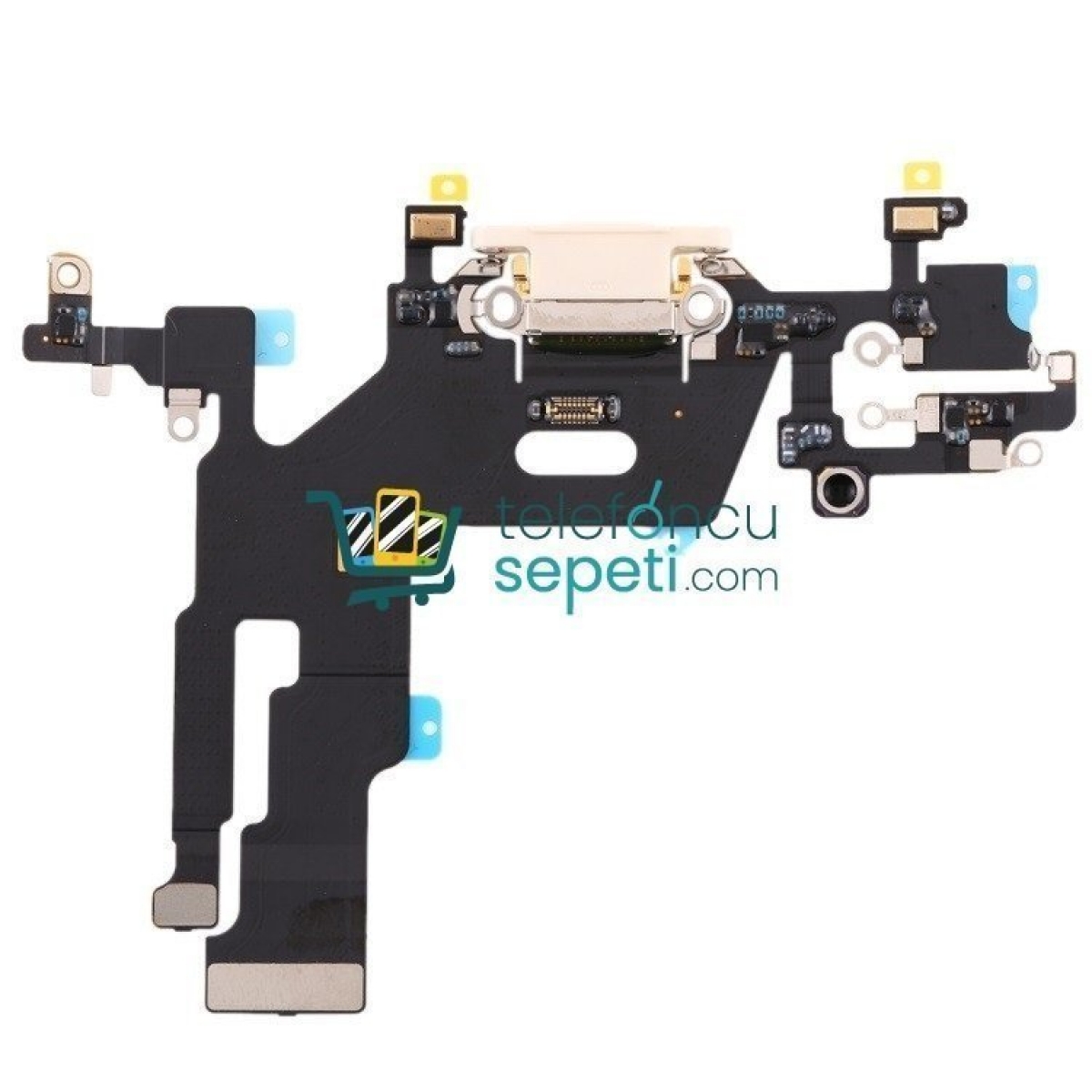 iPhone 11 Şarj Soketli Filmi Flex Beyaz Orjinal Servis