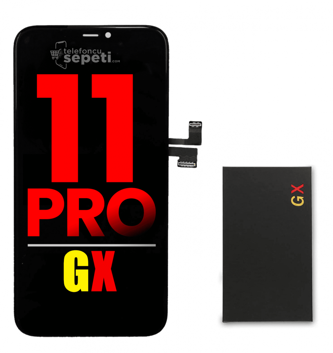 iPhone 11 Pro Ekran Dokunmatik Siyah Oled Gx Marka