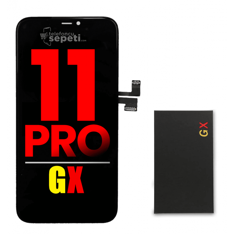 iPhone 11 Pro Ekran Dokunmatik Siyah %100 Oled Gx Marka