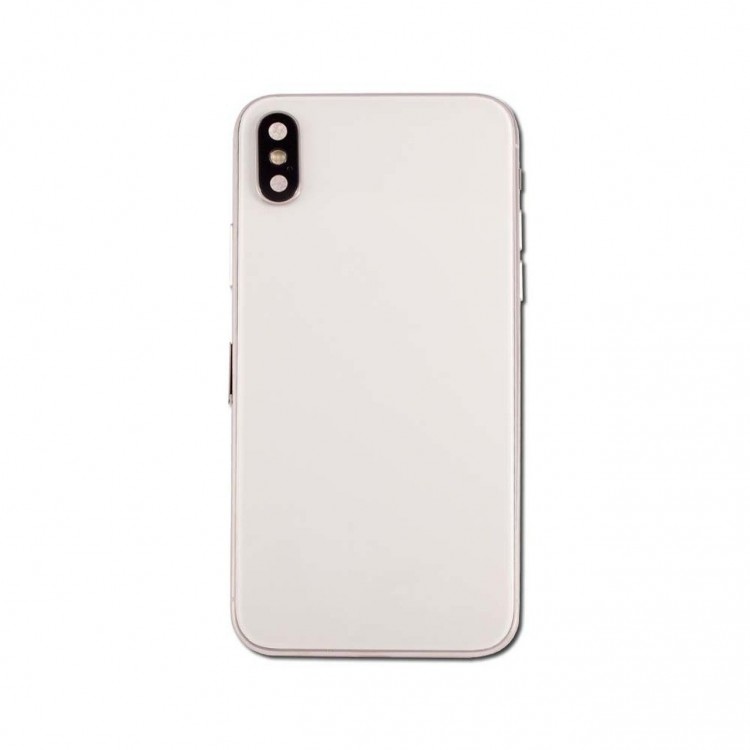 iPhone X Kasa Kapak Beyaz Dolu